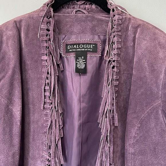 DIALOGUE fringe suede jacket - Picture 2 of 9